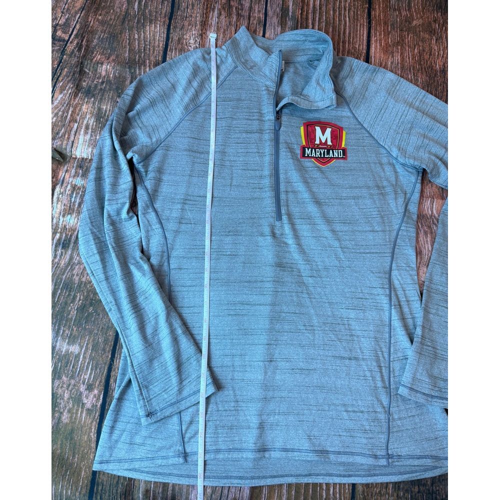 Under Armour gray Maryland 1/4 zip pullover M - Picture 6 of 8